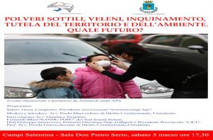 Polveri sottili, veleni, inquinamento, quale futuro?