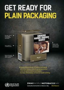 No Tobacco Day 31 maggio 2016  – Get ready for plain packaging