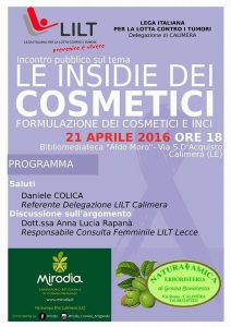 21/04 Calimera – Le insidie dei cosmetici