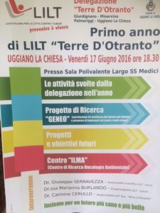 17/06 Uggiano La Chiesa  – Primo anno di LILT “Terre d’Otranto”