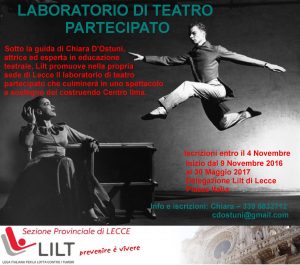 Lecce 9 novembre: Laboratorio di teatro partecipato