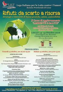 Ambiente e salute 2016- RIFIUTI: DA SCARTO A RISORSA- Materiali relatori