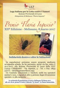 8/03 Melissano: XII ed. Premio Flavia Inguscio
