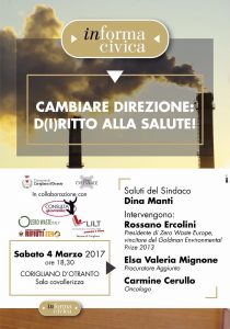 Corigliano d’Otranto 4 Marzo: Cambiare direzione