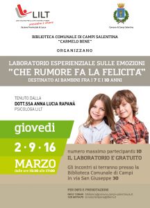 Campi Salentina: Marzo – Che rumore fa la felicità