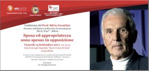 15/09 Conferenza del Prof. S. Garattini a Gallipoli