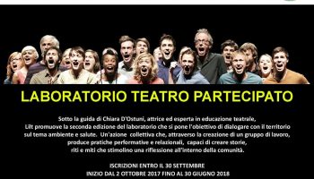 Riparte la 2da ed. del laboratorio di Teatro Partecipato