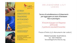 8/11 Lecce – Corso gratuito di training autogeno