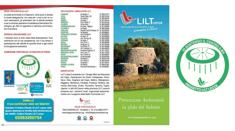 I servizi ed i progetti LILT nel Salento