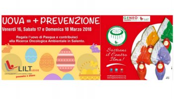 Uova di Pasqua LILT LECCE per la Ricerca Oncologica Ambientale