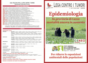 Rivista n. 109 – Epidemiologia