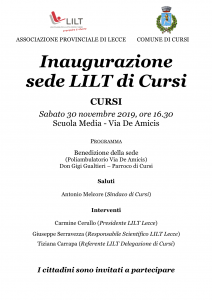 CURSI: inaugurazione nuova delegazione per la diagnosi precoce