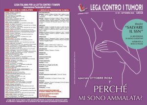“PERCHÉ MI SONO AMMALATA?”: ECCO IL N. 121  DEL TRIMESTRALE “LEGA CONTRO I TUMORI”