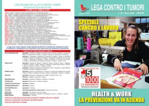 “HEALTH AND WORK”, LA PREVENZIONE VA IN AZIENDA<br>In distribuzione il numero 115 del trimestrale “Lega Contro i Tumori di Lecce”