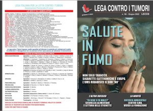 “SALUTE IN FUMO”: IN DISTRIBUZIONE IL NUMERO 116 DELLA RIVISTA LILT LECCE