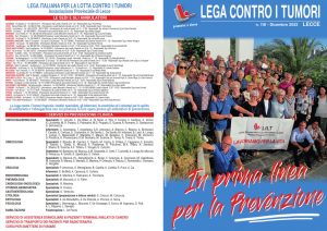 “IN PRIMA LINEA PER LA PREVENZIONE”: I NOSTRI VOLONTARI IN COPERTINA<br>SUL NUMERO DI DICEMBRE