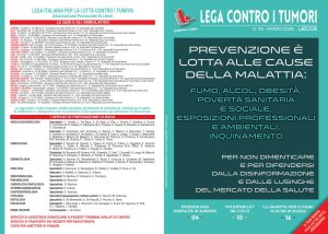“PREVENZIONE è lotta alle CAUSE dei tumori!”<br>In distribuzione nella versione cartacea e on-line il numero 119 di marzo della nostra rivista trimestrale