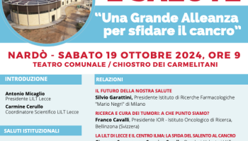A Nardò la XVII edizione di “Ambiente e Salute”: “Una Grande Alleanza per sfidare il cancro” 