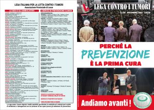 “PERCHÉ LA PREVENZIONE È LA PRIMA CURA”: IN DISTRIBUZIONE IL NUMERO 126 DELLA RIVISTA LILT LECCE
