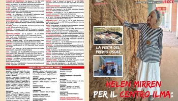 LA VISITA DI HELEN MIRREN AL CENTRO ILMA: “INSIEME PER LA PREVENZIONE”. IN COPERTINA SUL N.129 DELLA RIVISTA LILT LECCE