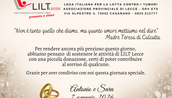 Pergamene Solidali LILT Lecce per il tuo evento speciale