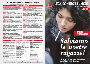 “SALVIAMO LE NOSTRE RAGAZZE!”: IN DISTRIBUZIONE IL N. 131 DELLA RIVISTA LILT LECCE