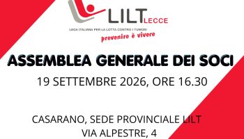 Assemblea Generale dei soci LILT Lecce